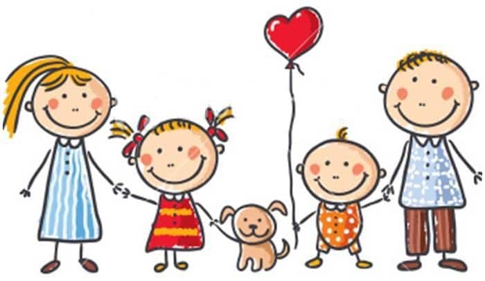 dibujo familia